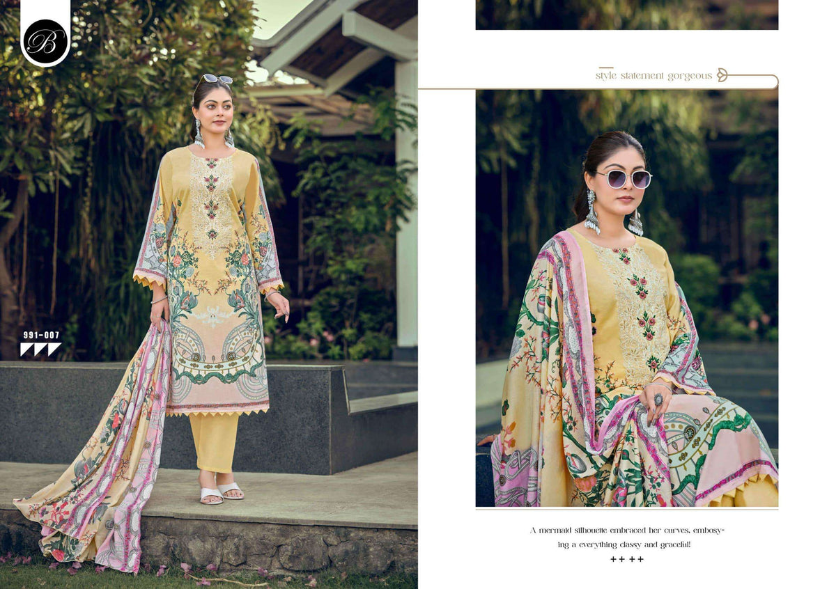 Belliza Naira Vol-150 Premium Cotton Printed Pakistani Suit Wholesale