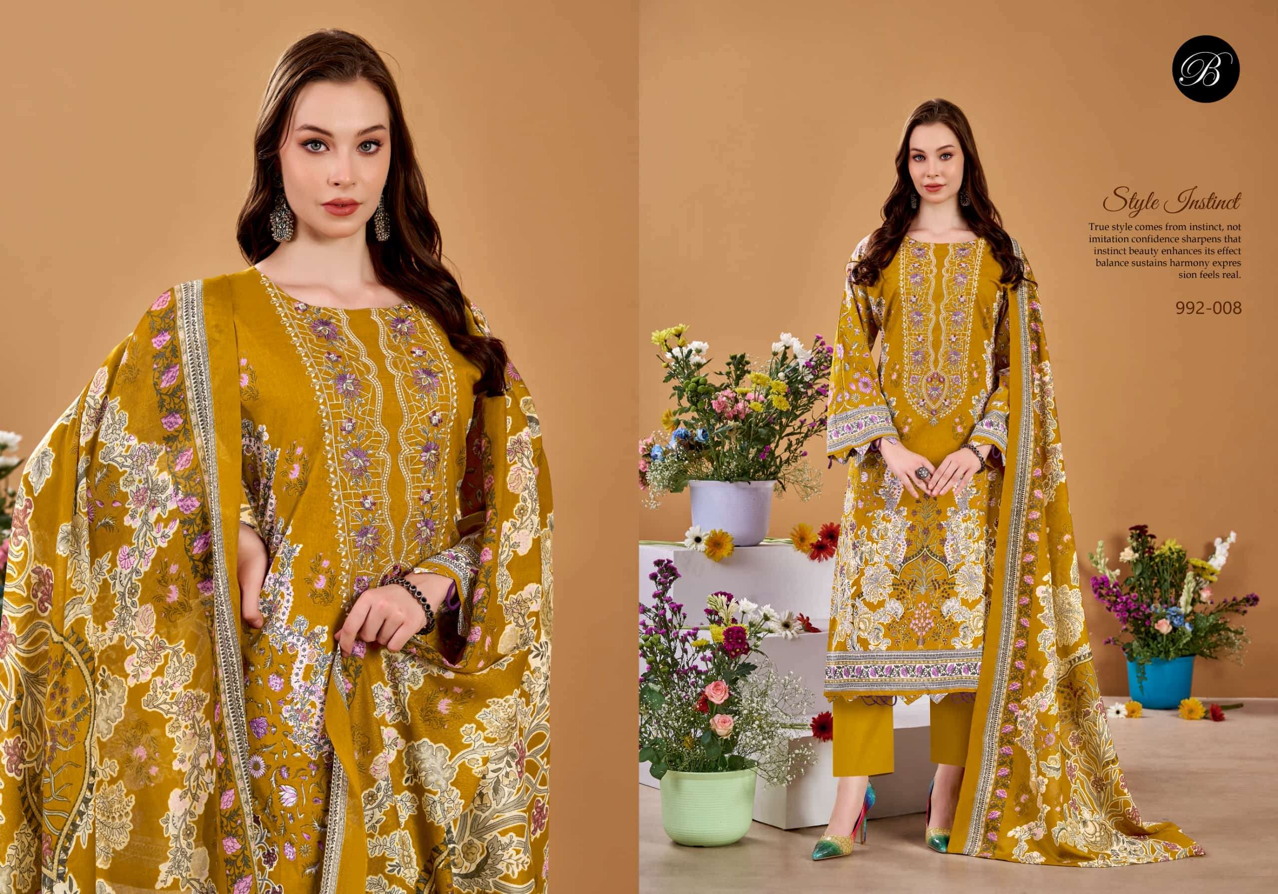 Belliza Naira Vol-151 Premium Cotton Printed Unstitched Pakistani Suit