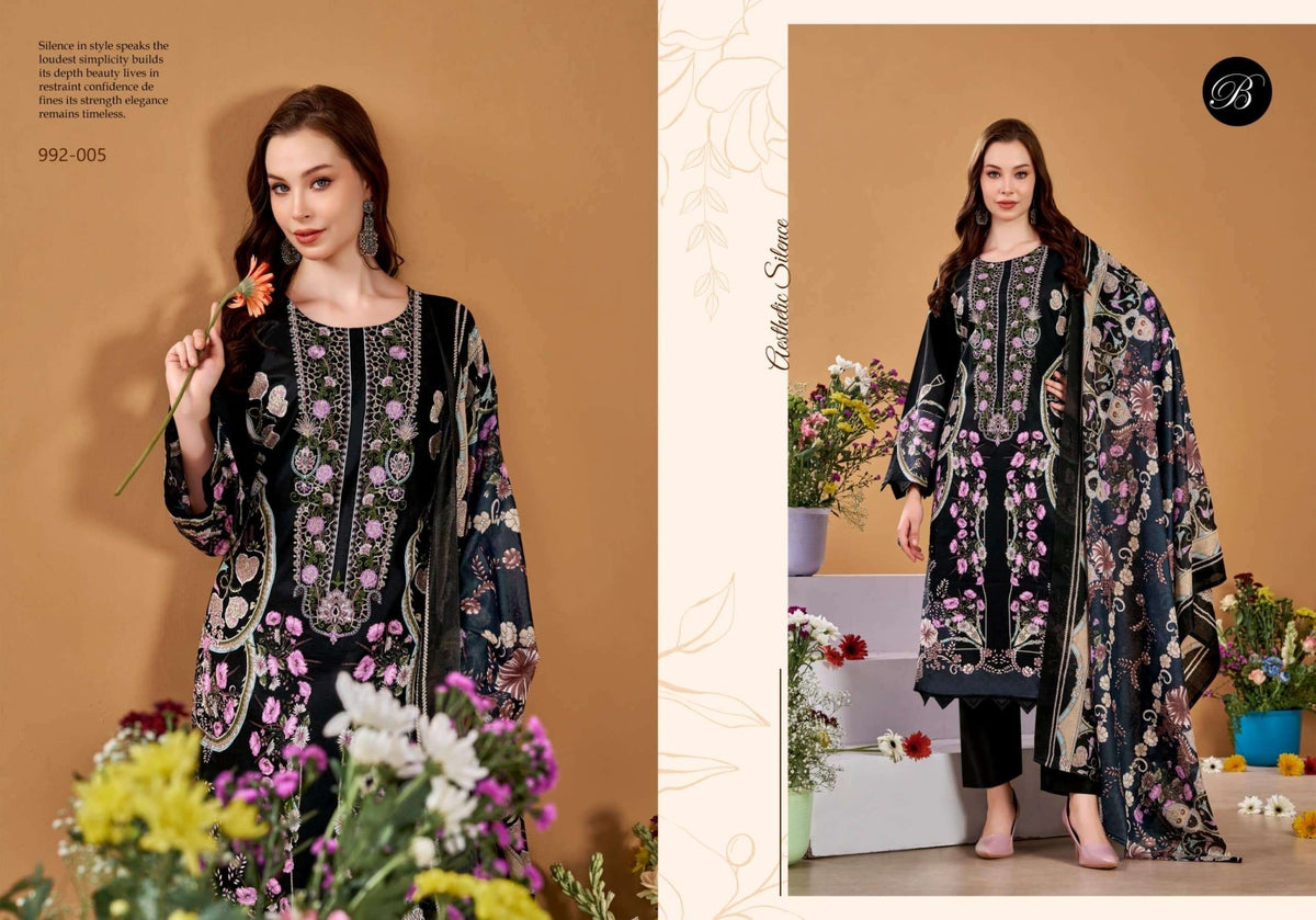 Belliza Naira Vol-151 Premium Cotton Printed Unstitched Pakistani Suit - Amrah Wholesale