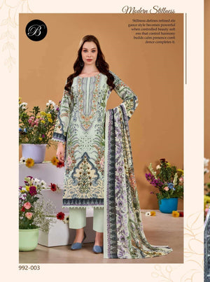 Belliza Naira Vol-151 Premium Cotton Printed Unstitched Pakistani Suit - Amrah Wholesale