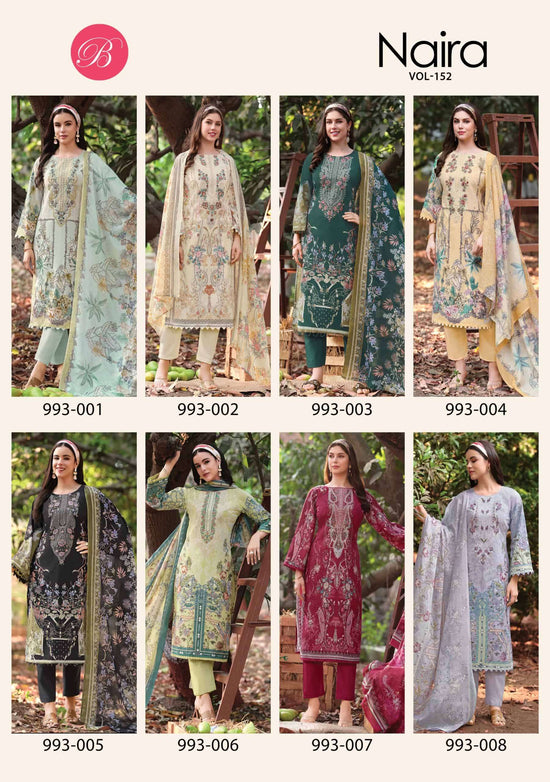 Belliza Naira Vol 152 Premium Cotton Ladies Suit Catalogue Wholesale