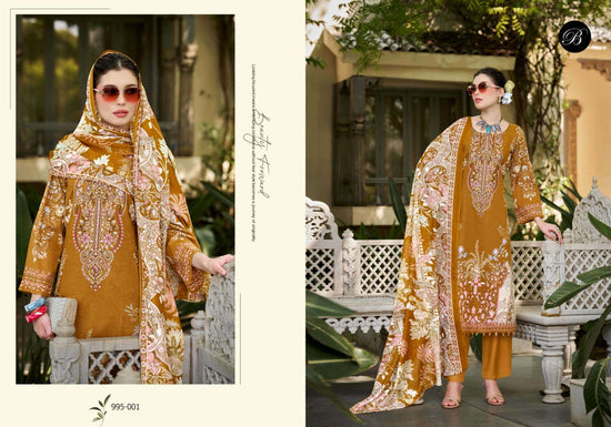 Belliza Designer Studio Naira Vol 153 Pure Cotton Dress Material