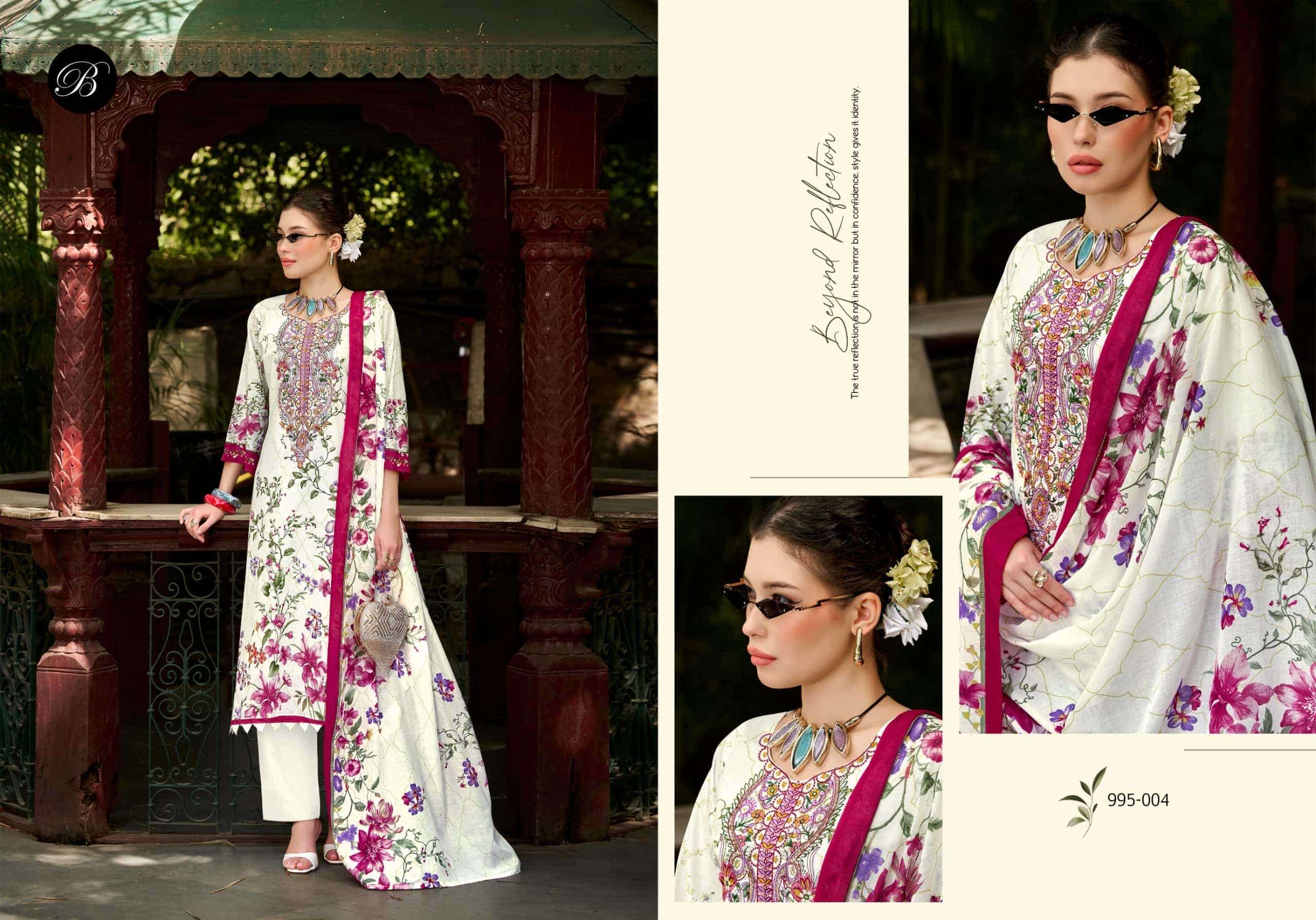 Belliza Designer Studio Naira Vol 153 Pure Cotton Dress Material