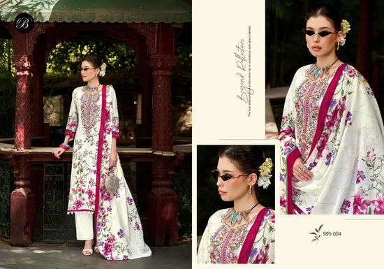 Belliza Designer Studio Naira Vol 153 Pure Cotton Dress Material