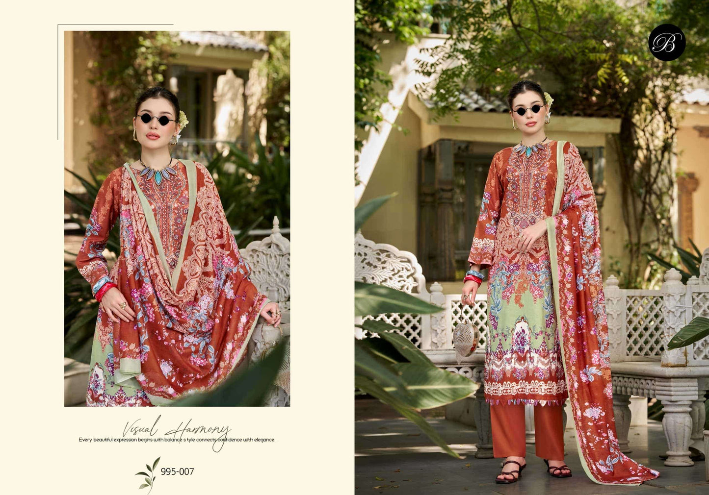 Belliza Designer Studio Naira Vol 153 Pure Cotton Dress Material