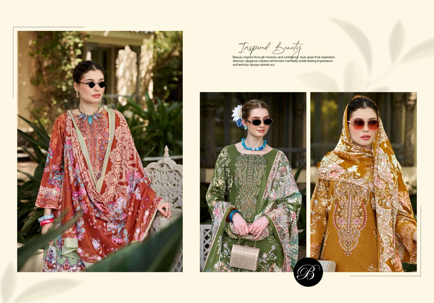 Belliza Designer Studio Naira Vol 153 Pure Cotton Dress Material