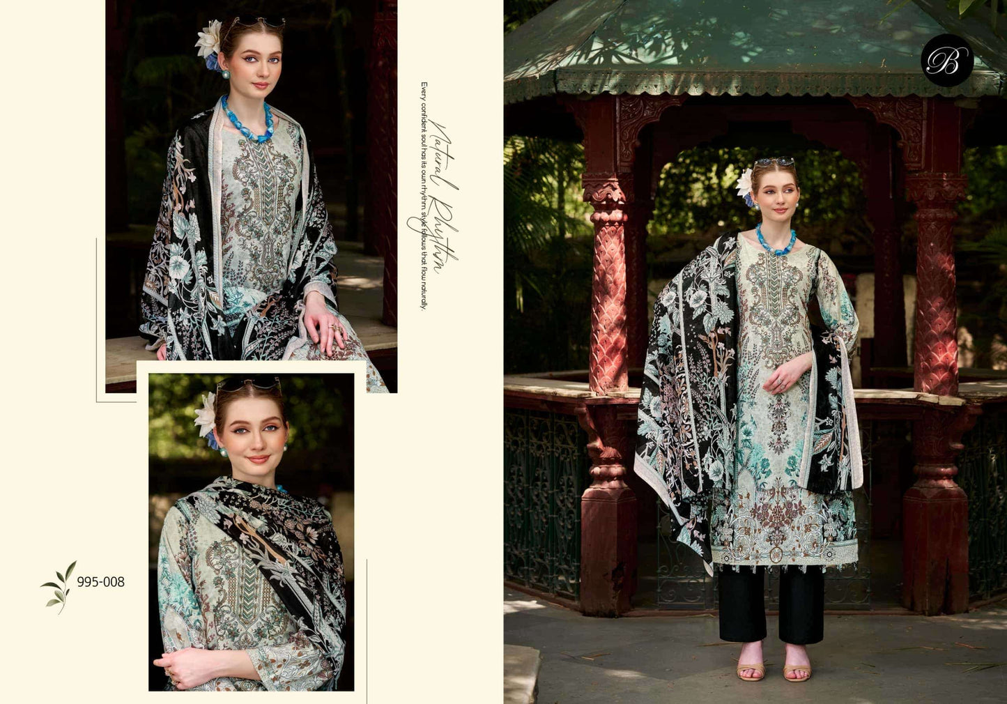 Belliza Designer Studio Naira Vol 153 Pure Cotton Dress Material