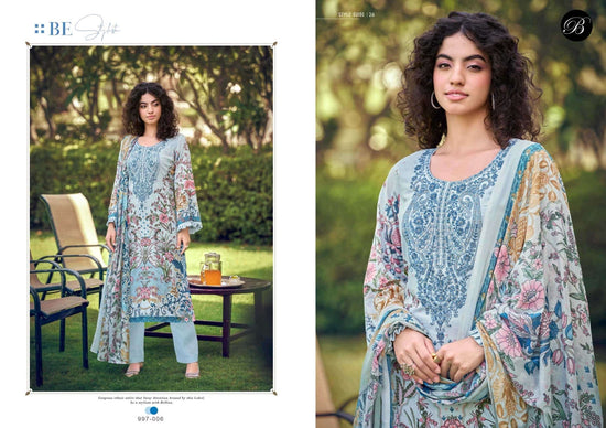 Belliza Naira Vol 154 Pure Cotton Embroidered Dress Material - Amrah Wholesale