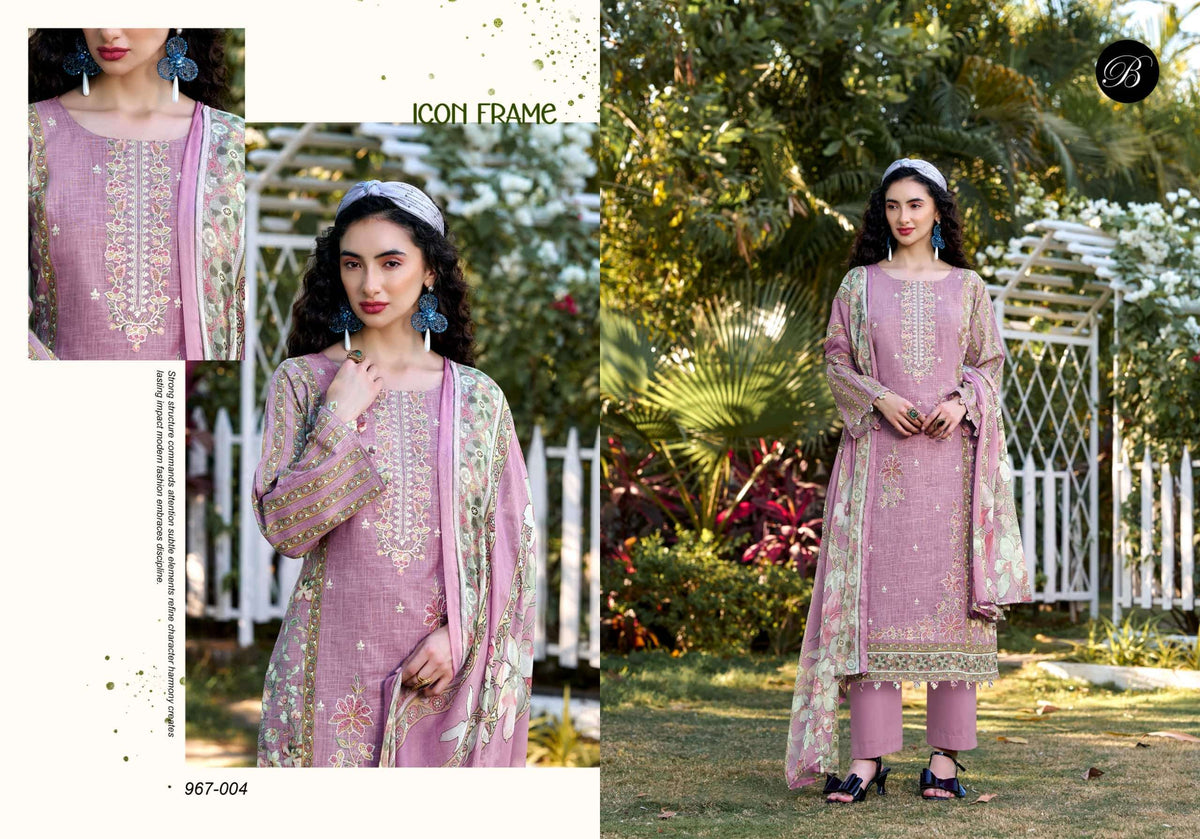 Belliza Rehana Vol 02 Cotton Embroidery Pakistani Suit Set Wholesale