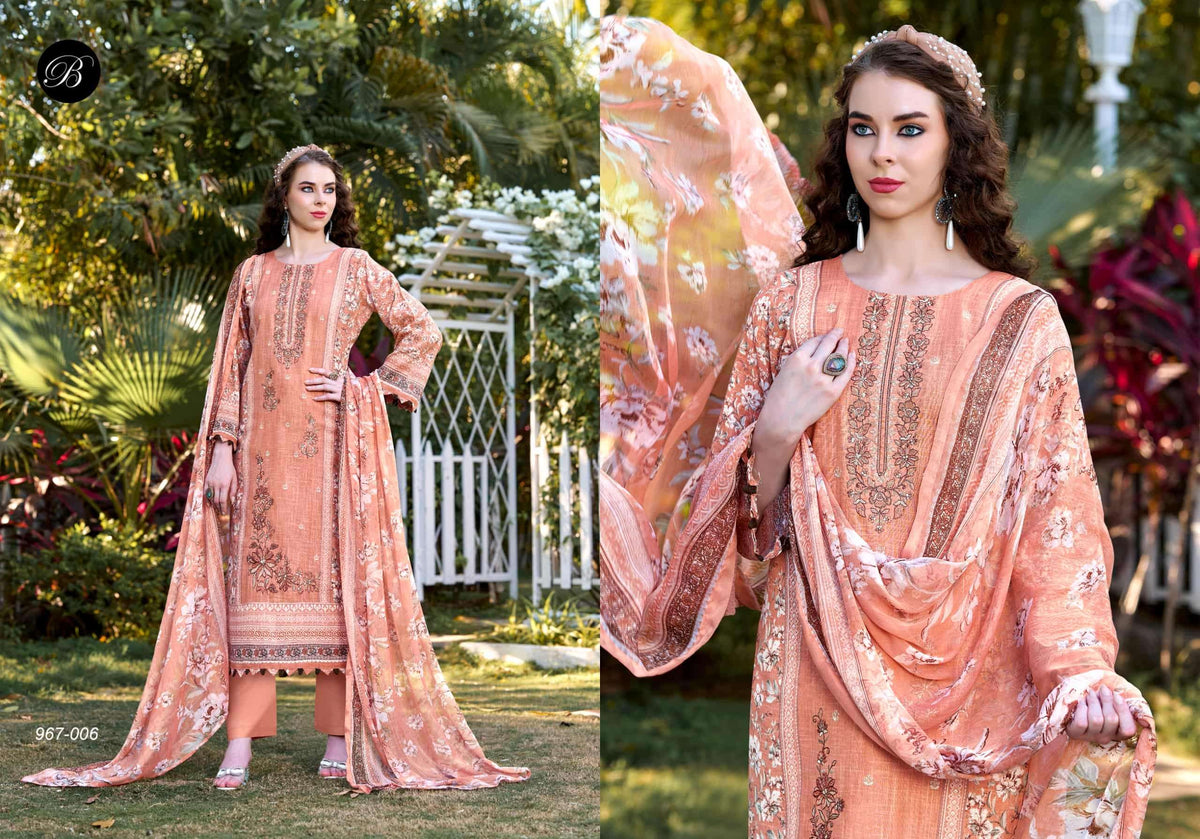 Belliza Rehana Vol 02 Cotton Embroidery Pakistani Suit Set Wholesale