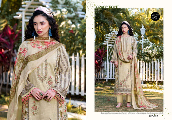 Belliza Rehana Vol 02 Cotton Embroidery Pakistani Suit Set Wholesale