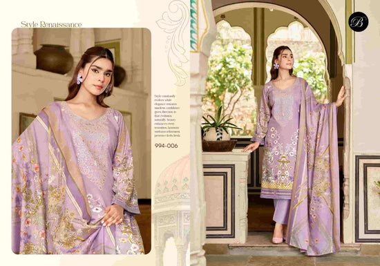 Belliza Designer Studio Riwayat Vol 19 Pure Rayon Dress Material