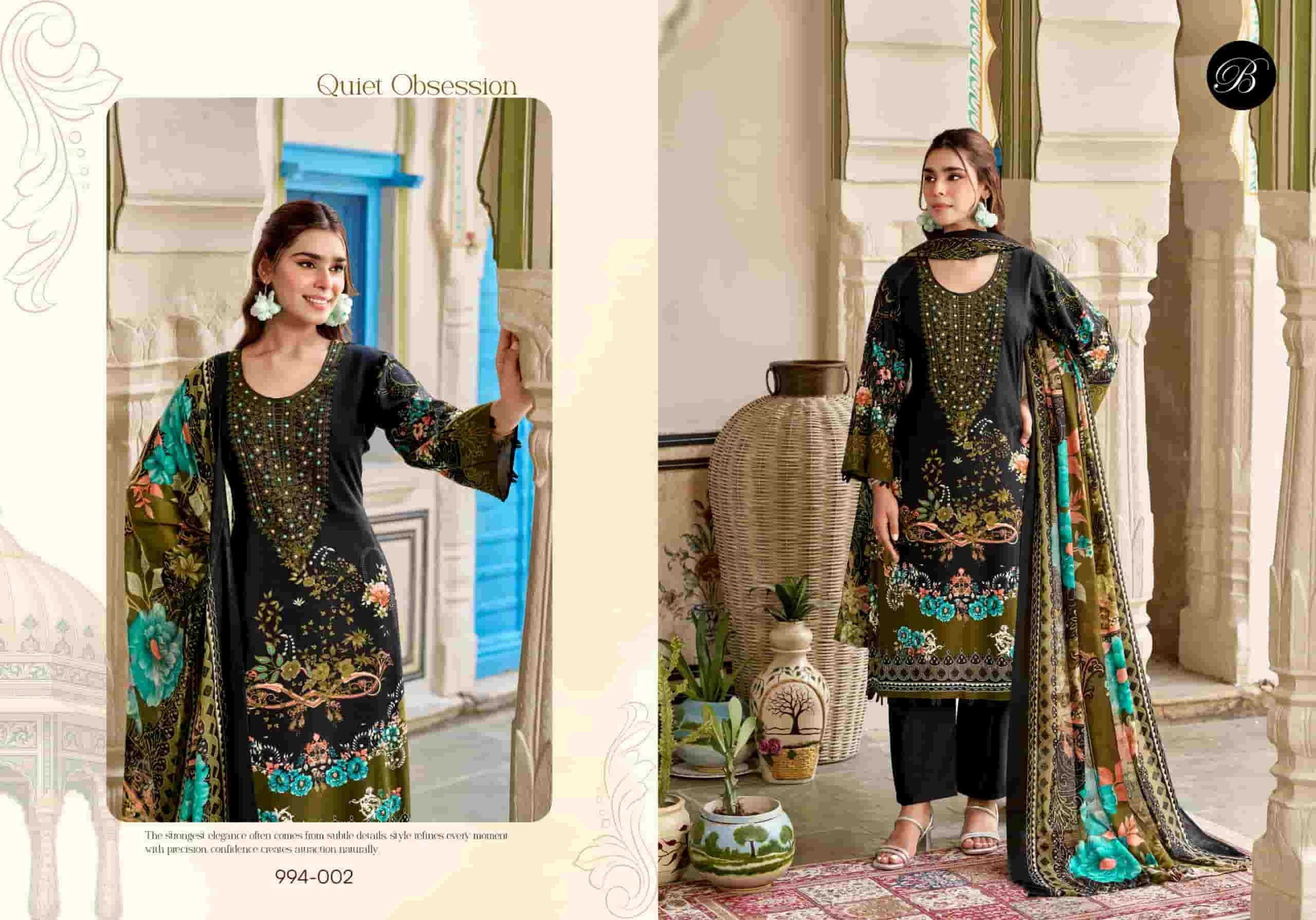 Belliza Designer Studio Riwayat Vol 19 Pure Rayon Dress Material