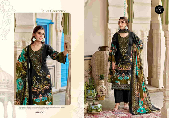 Belliza Designer Studio Riwayat Vol 19 Pure Rayon Dress Material