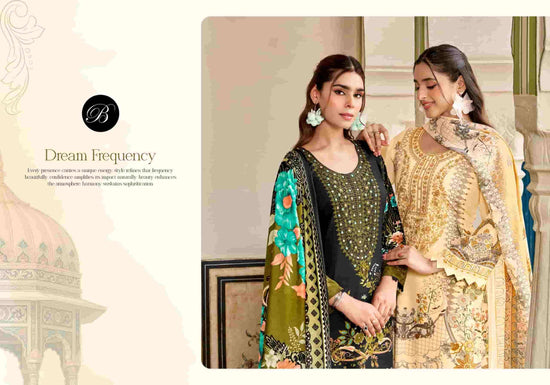 Belliza Designer Studio Riwayat Vol 19 Pure Rayon Dress Material