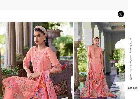 Belliza Designer Studio Zoya Vol 2 Cotton Karachi Embroidered Dress Material