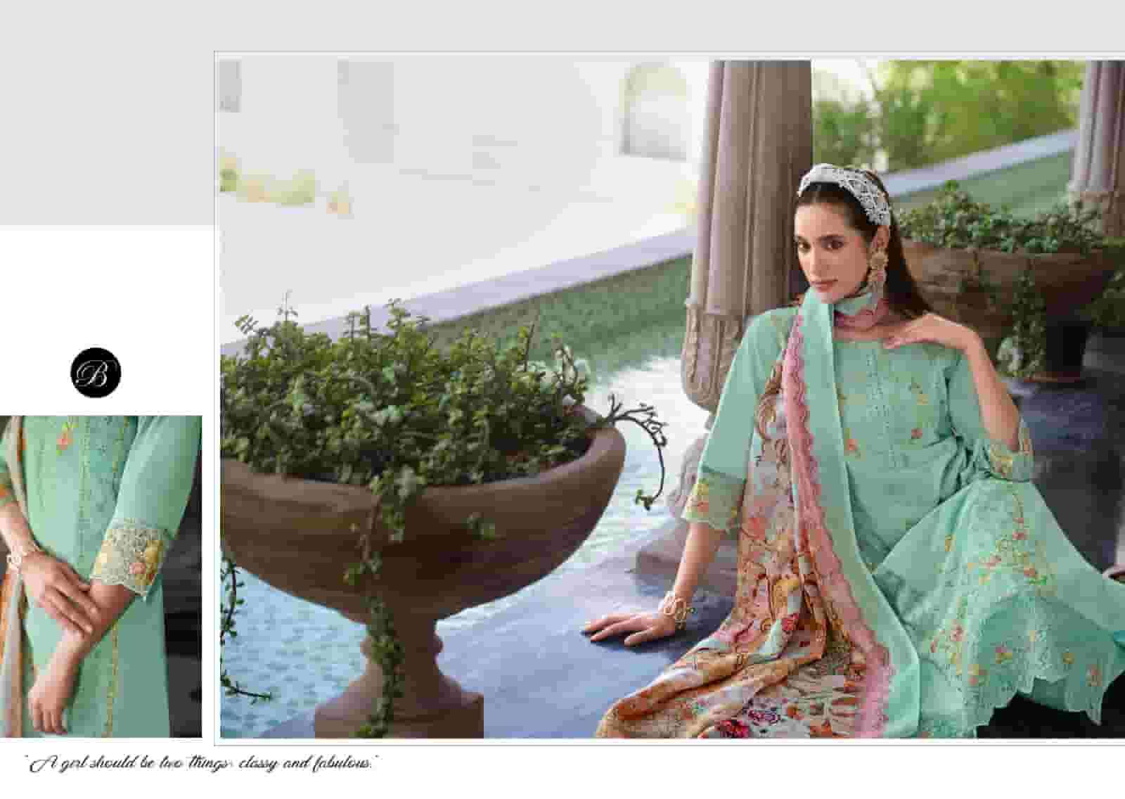 Belliza Designer Studio Zoya Vol 2 Cotton Karachi Embroidered Dress Material