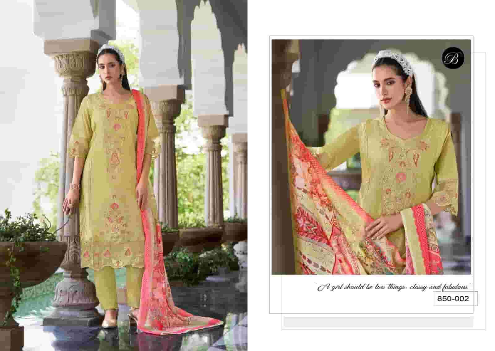 Belliza Designer Studio Zoya Vol 2 Cotton Karachi Embroidered Dress Material