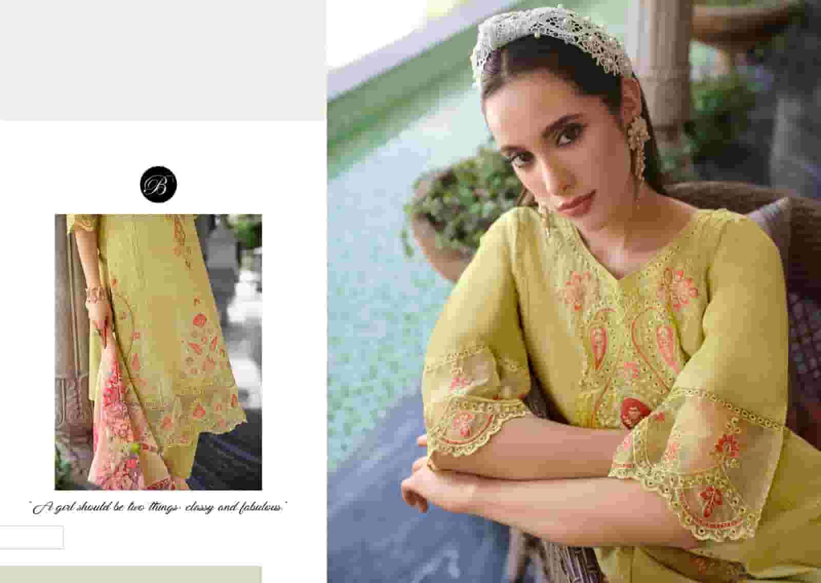 Belliza Designer Studio Zoya Vol 2 Cotton Karachi Embroidered Dress Material