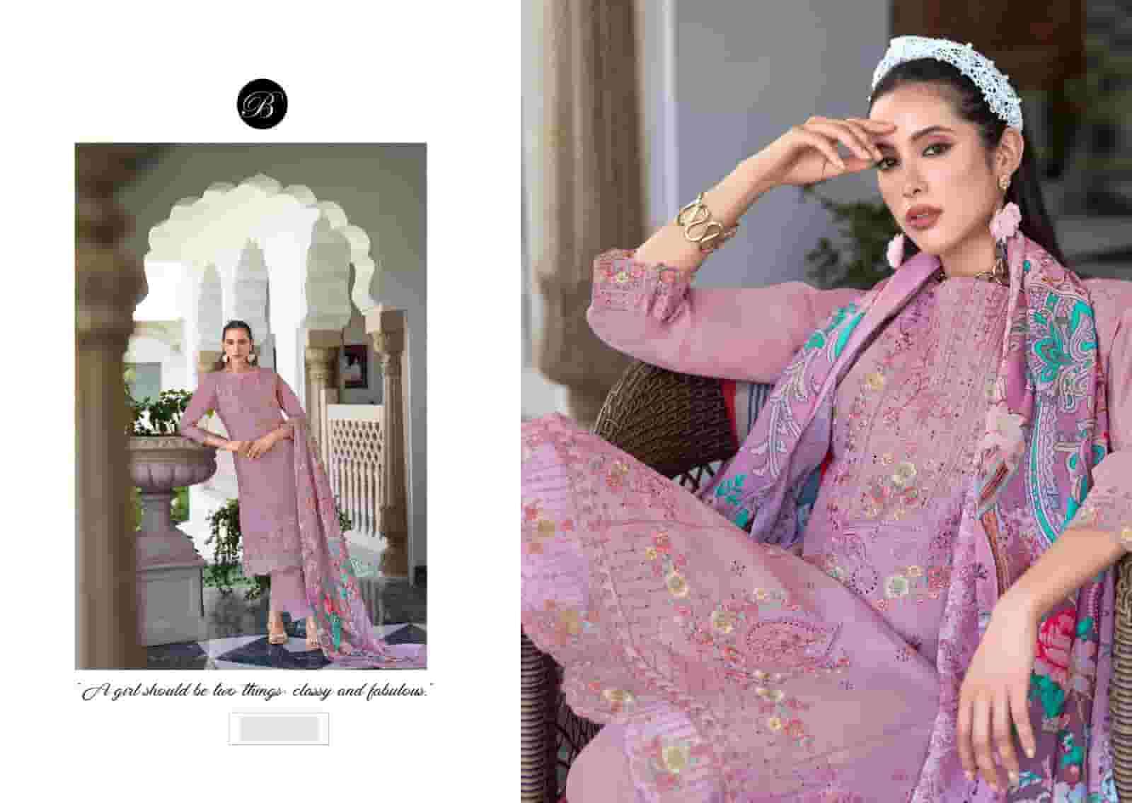 Belliza Designer Studio Zoya Vol 2 Cotton Karachi Embroidered Dress Material