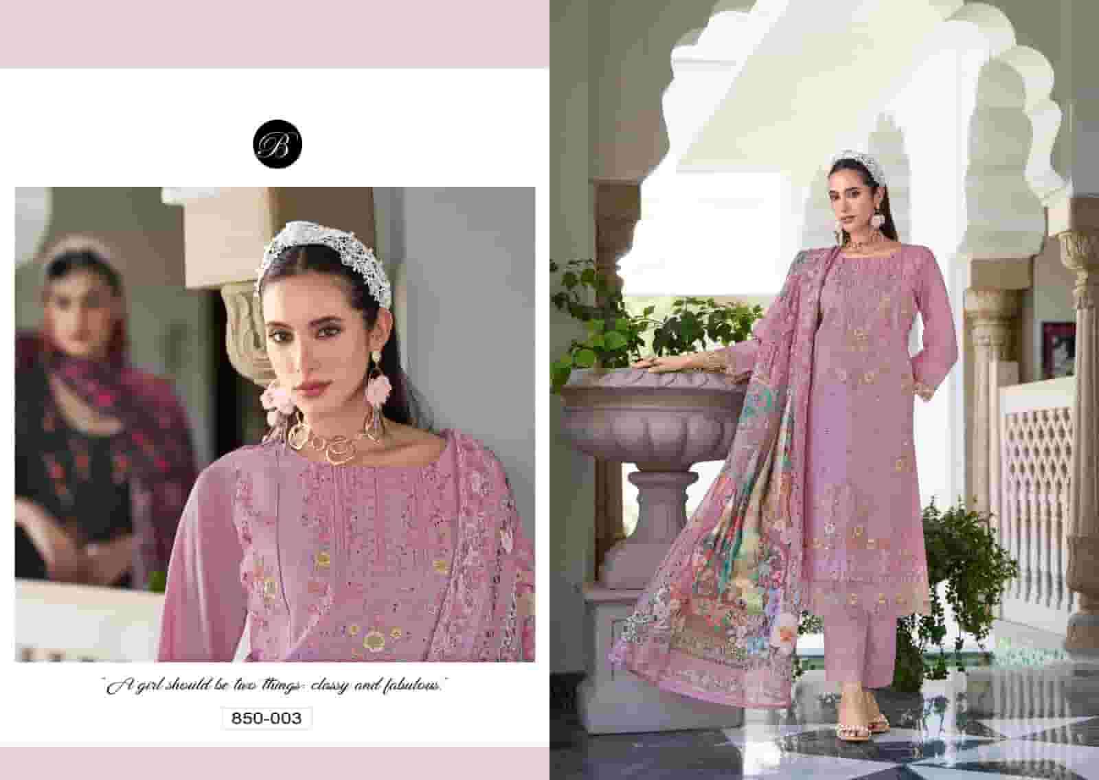 Belliza Designer Studio Zoya Vol 2 Cotton Karachi Embroidered Dress Material