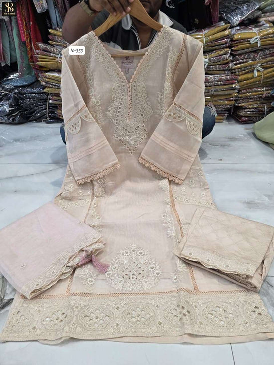 BIN SAEED IC-353 Fancy Hand Work Embroidered Pakistani Suit Set