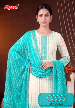 Bipson Audi 3872 Pure Cotton Designer Print Dress Material