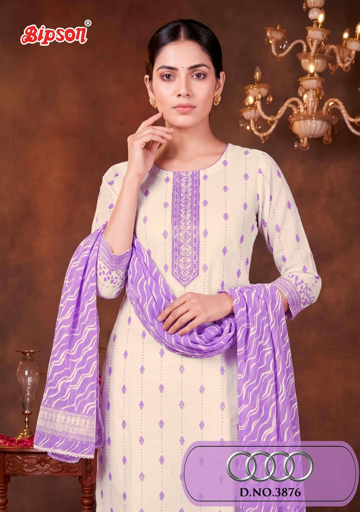 Bipson Audi 3876 Pure Cotton Dress Material
