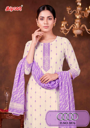 Bipson Audi 3876 Pure Cotton Dress Material