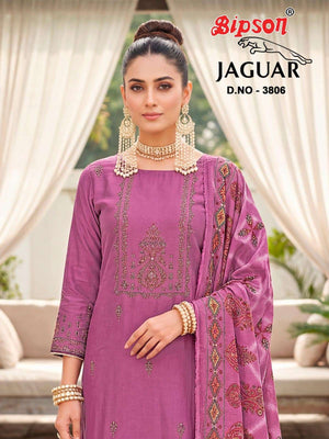 Bipson Jaguar 3806 Pure Muslin Dress Material