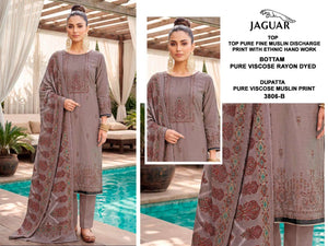 Bipson Jaguar 3806 Pure Muslin Dress Material
