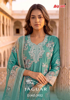 Bipson Jaguar 3952 Pure Roman Silk Dress Material - Amrah Wholesale