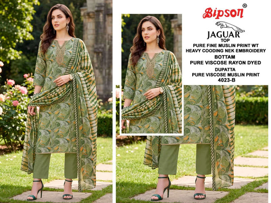 Bipson Jaguar 4023 Fine Muslin Dress Material
