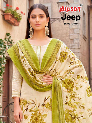Bipson Jeep 3740 Roman Silk Dress Material