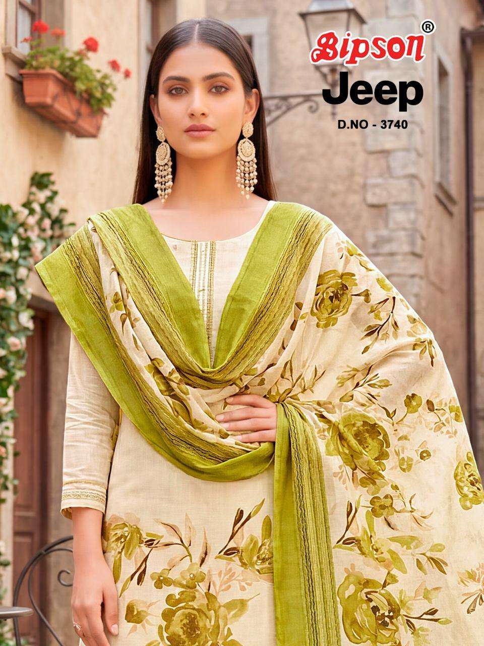Bipson Jeep 3740 Roman Silk Dress Material