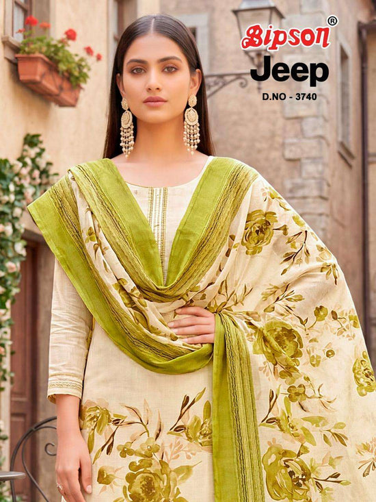 Bipson Jeep 3740 Roman Silk Dress Material