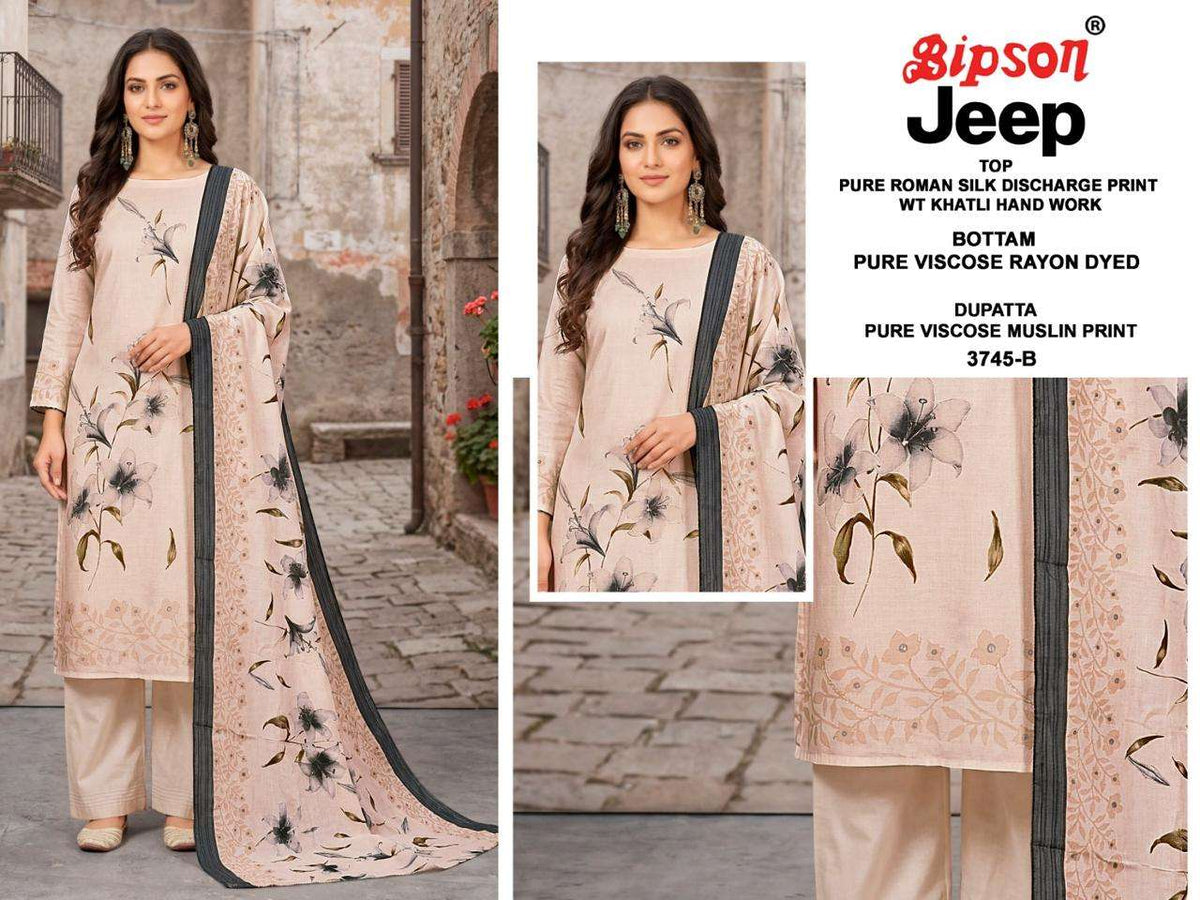 Bipson Jeep 3745 Roman Silk Dress Material