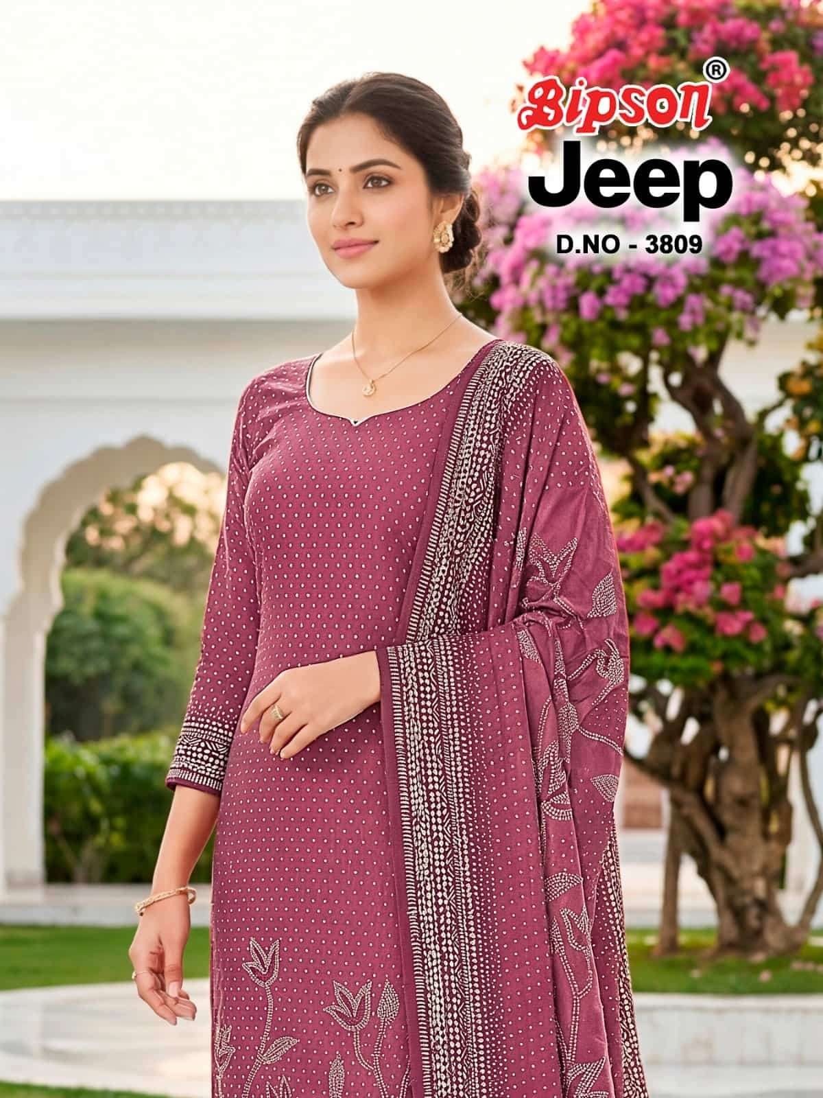Bipson Jeep 3809 Roman Silk Dress Material
