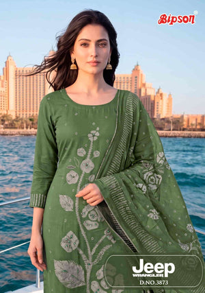 Bipson Jeep Wrangler 3873 Roman Silk Dress Material - Amrah Wholesale