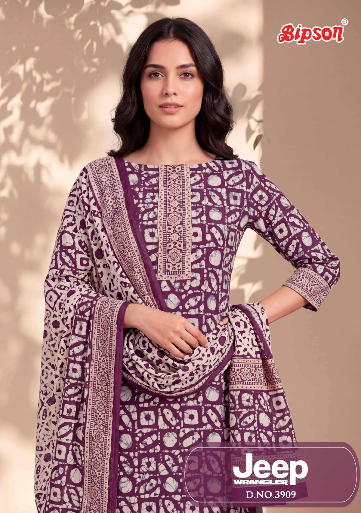 Bipson Jeep Wrangler 3909 Roman Silk Printed Dress Material