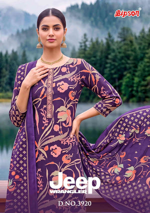 Bipson Jeep Wrangler 3920 Roman Silk Dress Material - Amrah Wholesale