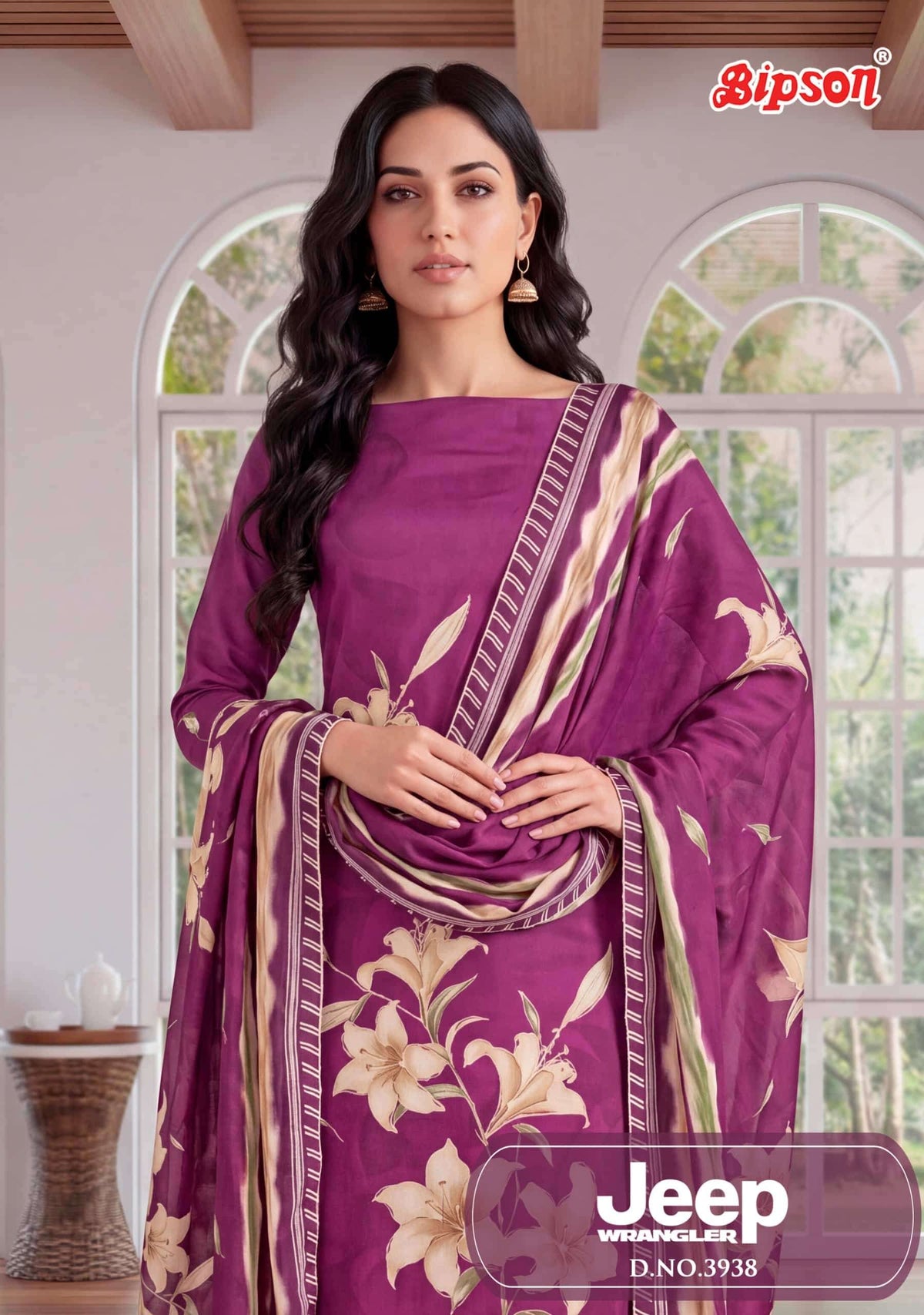 Bipson Jeep Wrangler 3938 Roman Silk Dress Material