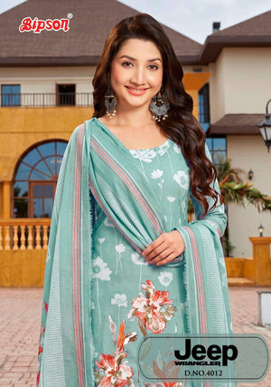 Bipson Jeep Wrangler 4012 Roman Silk Dress Material - Amrah Wholesale