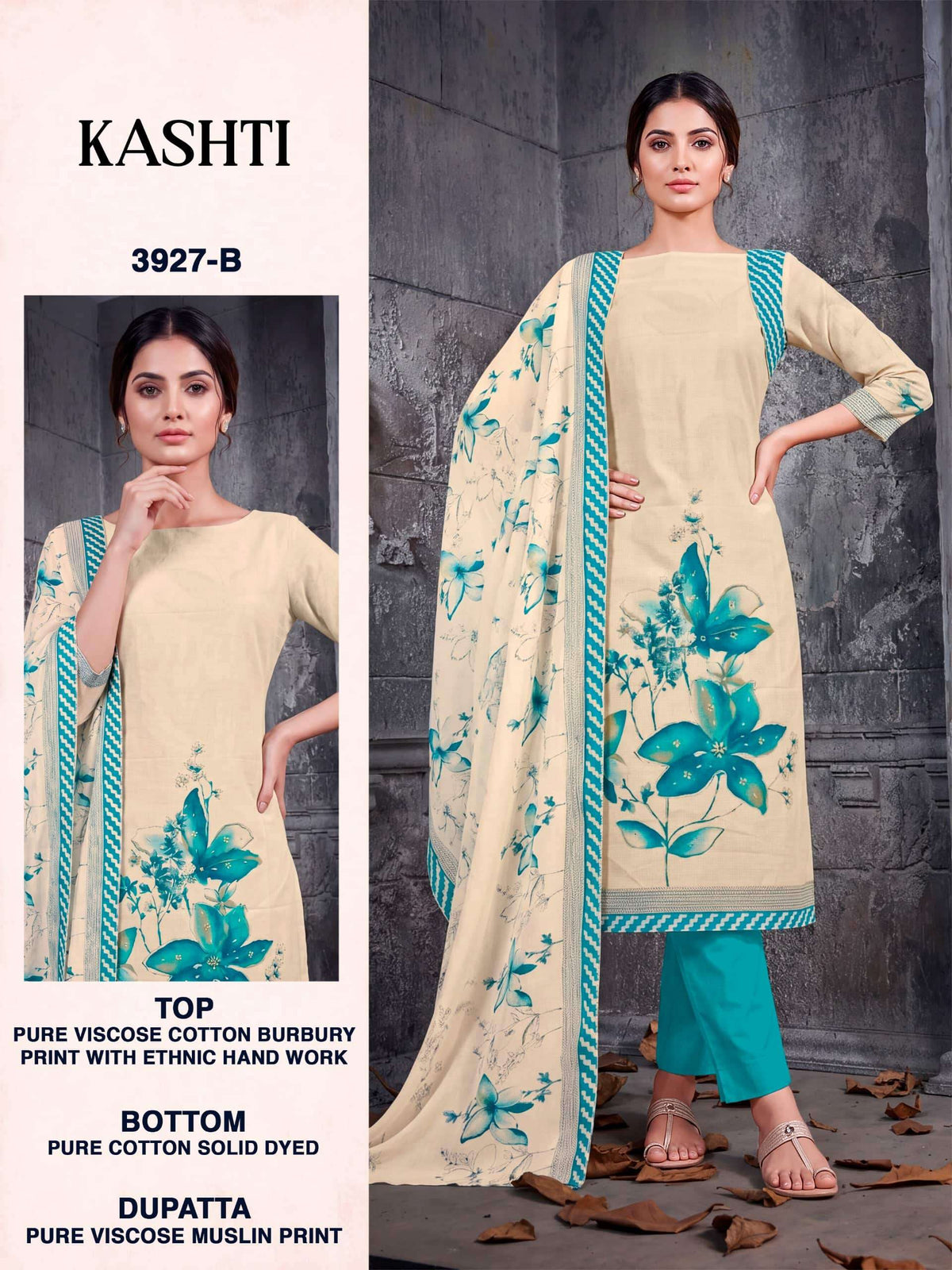 Bipson Kashti 3927 Premium Cotton Dress Material
