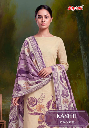 Bipson Kashti 3929 Viscose Cotton Pakistani Suit