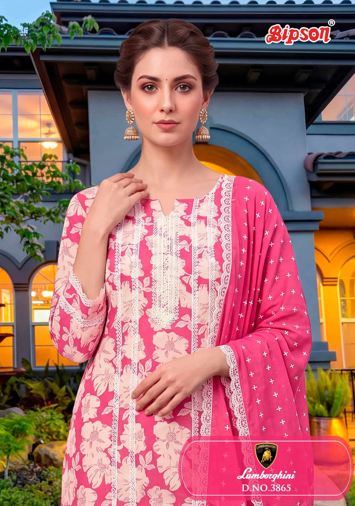 Bipson Lamborghini 3865 Pure Cotton Dress Material
