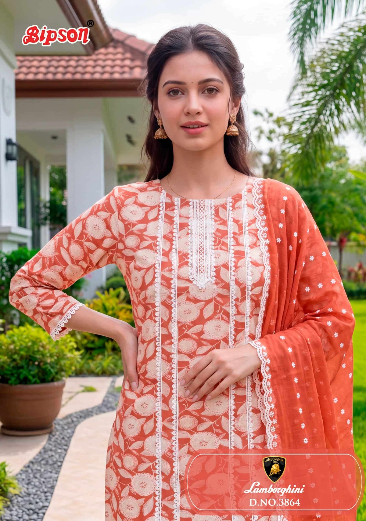 Bipson Lamborghini 3964 Pure Cotton Dress Material