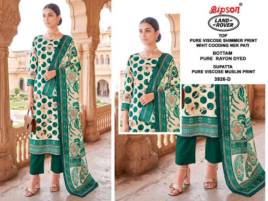 Bipson Land Rover 3926 Pure Viscose Printed Dress Material