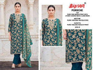 Bipson Porsche 3781 Pure Muslin Dress Material