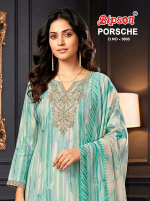 Bipson Porsche 3805 Pure Muslin Dress Material